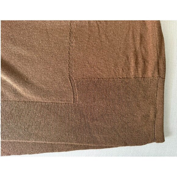 sz SMALL Free People WFH sweater tee shirt mushroom brown t-shirt oversized S - Picture 9 of 9